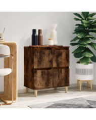 Buffet Chêne fumé 60x35x70 cm Bois d'ingénierie | Mobilier & Déco