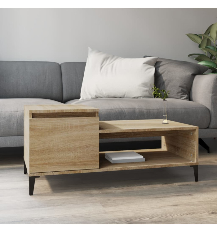 Table basse Chêne sonoma 100x50x45 cm Bois d'ingénierie | Mobilier & Déco