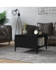 Table basse noir 55x55x36,5 cm bois d'ingénierie | Mobilier & Déco