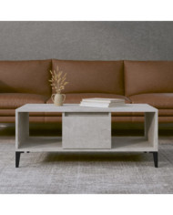 Table basse Gris béton 90x50x36,5 cm Bois d'ingénierie | Mobilier & Déco