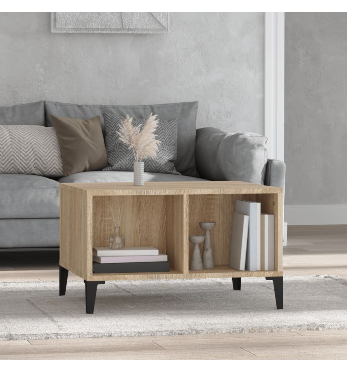 Table basse Chêne sonoma 60x50x36,5 cm Bois d'ingénierie | Mobilier & Déco