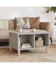 Table basse Gris béton 60x50x36,5 cm Bois d'ingénierie | Mobilier & Déco