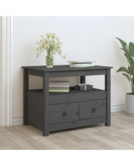 Table basse Gris 71x49x55 cm Bois massif de pin | Mobilier & Déco