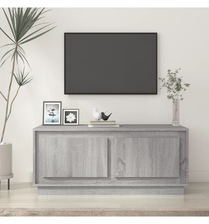 Table basse sonoma gris 102x50x44 cm bois d'ingénierie | Mobilier & Déco