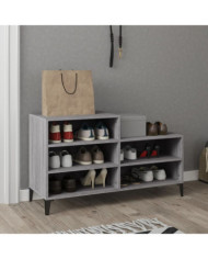 Armoire à chaussures Sonoma gris 102x36x60 cm Bois d'ingénierie | Mobilier & Déco
