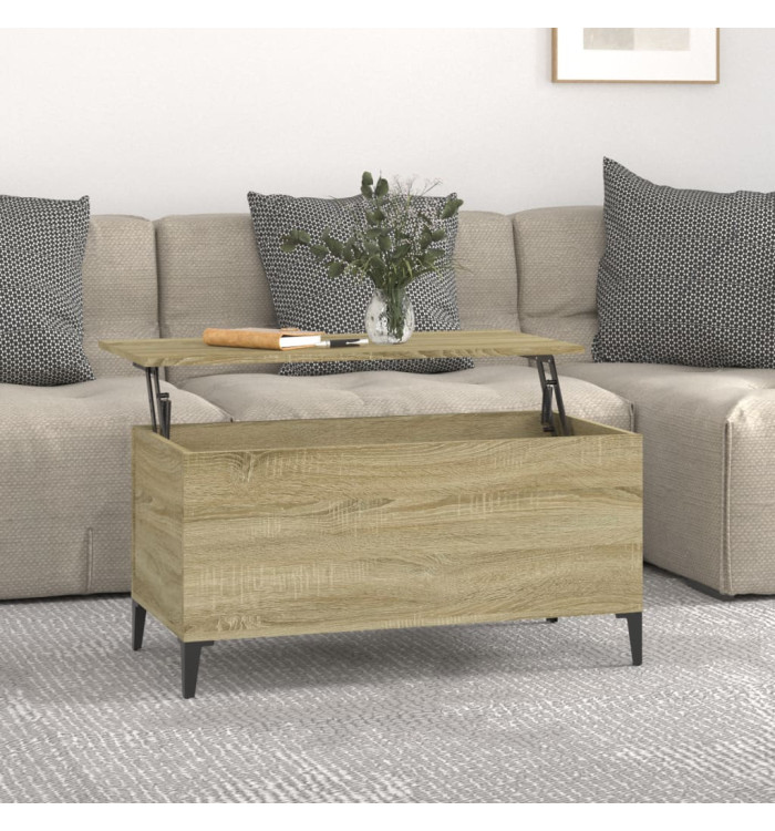 Table basse Chêne sonoma 90x44,5x45 cm Bois d'ingénierie | Mobilier & Déco