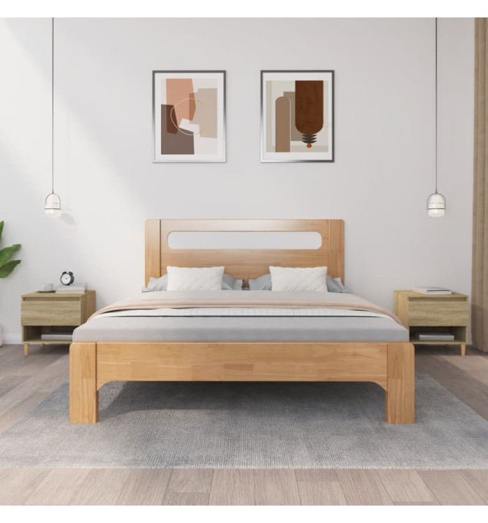 Tables de chevet 2pcs Chêne sonoma 50x46x50cm Bois d’ingénierie | Mobilier & Déco