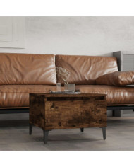 Table d'appoint Chêne fumé 50x46x35 cm Bois d'ingénierie | Mobilier & Déco