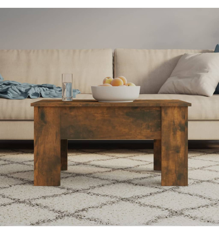 Table basse Chêne fumé 79x49x41 cm Bois d'ingénierie | Mobilier & Déco