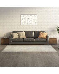 Tables basses avec pieds en métal 2 pcs Chêne marron 50x50x40cm | Mobilier & Déco