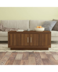 Table basse Chêne marron 102x50x45 cm Bois d'ingénierie | Mobilier & Déco