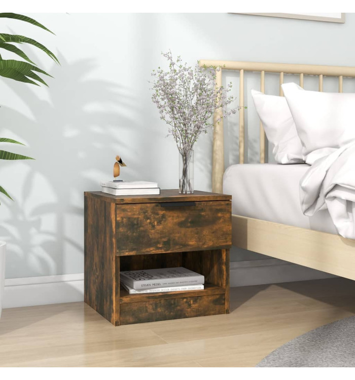 Table de chevet Chêne fumé Bois d'ingénierie | Mobilier & Déco