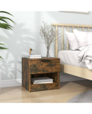 Table de chevet Chêne fumé Bois d'ingénierie | Mobilier & Déco