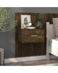 Table de chevet murale Chêne fumé | Mobilier & Déco