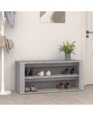 Étagère à chaussures Sonoma gris 100x35x45 cm Bois d'ingénierie | Mobilier & Déco