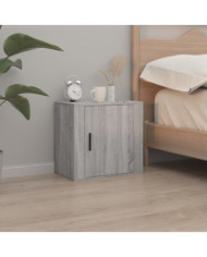 Table de chevet murale Sonoma gris 50x30x47 cm | Mobilier & Déco