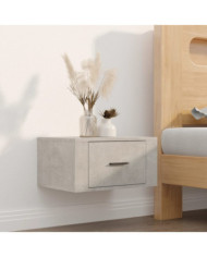 Table de chevet murale Gris béton 50x36x25 cm | Mobilier & Déco