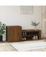 Armoire à chaussures Chêne marron 130x35x54cm Bois d'ingénierie | Mobilier & Déco