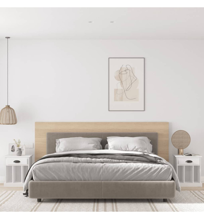 Tables de chevet 2 pcs blanc 43x36x50 cm | Mobilier & Déco