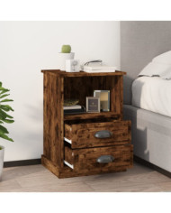Tables de chevet 2 pcs chêne fumé 43x36x60 cm | Mobilier & Déco