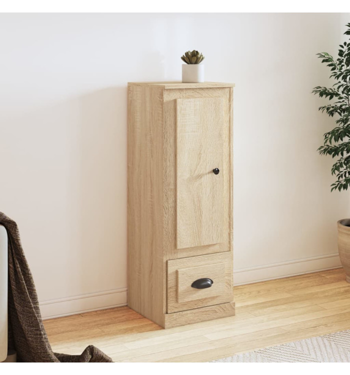 Buffet haut chêne sonoma 36x35,5x103,5 cm bois d'ingénierie | Mobilier & Déco