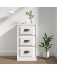 Buffet blanc 36x35,5x67,5 cm bois d'ingénierie | Mobilier & Déco