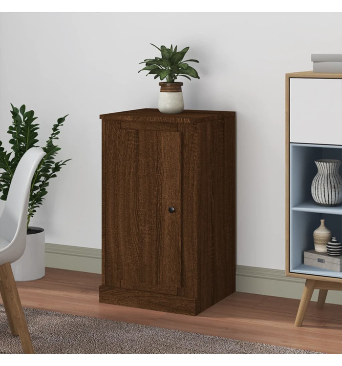 Buffet chêne marron 37,5x35,5x67,5 cm bois d'ingénierie | Mobilier & Déco