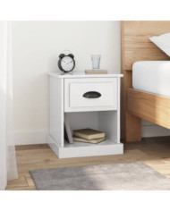 Tables de chevet 2 pcs blanc brillant 39x39x47,5 cm | Mobilier & Déco