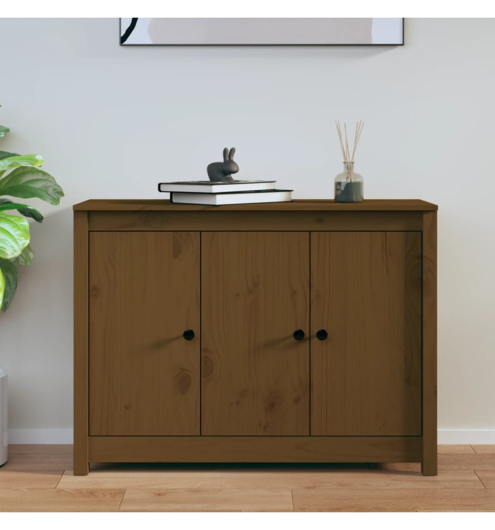 Buffet Marron miel 100x35x74 cm Bois massif de pin | Mobilier & Déco