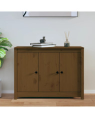 Buffet Marron miel 100x35x74 cm Bois massif de pin | Mobilier & Déco