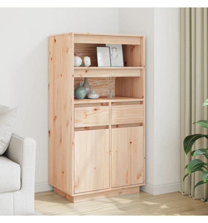 Buffet haut 60x40x116,5 cm Bois massif de pin | Mobilier & Déco