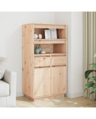 Buffet haut 60x40x116,5 cm Bois massif de pin | Mobilier & Déco