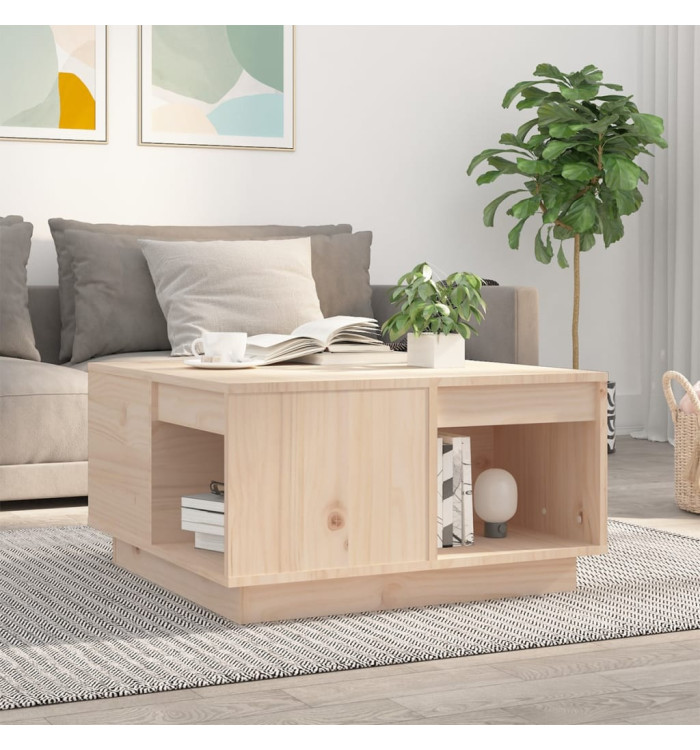 Table basse 60x61x32,5 cm Bois massif de pin | Mobilier & Déco