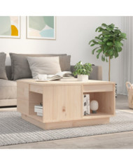 Table basse 60x61x32,5 cm Bois massif de pin | Mobilier & Déco