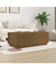 Table basse Marron miel 100x50x35 cm Bois massif de pin | Mobilier & Déco