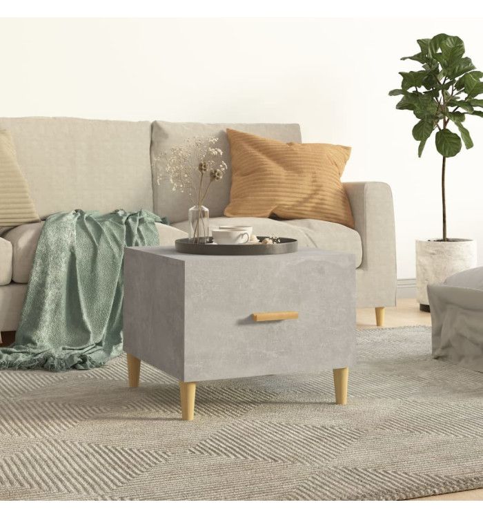 Table basse Gris béton 50x50x40 cm Bois d'ingénierie | Mobilier & Déco