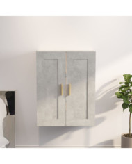 Armoire murale gris béton 69,5x32,5x90 cm bois d'ingénierie | Mobilier & Déco