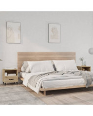 Tables de chevet 2 pcs Chêne Sonoma Bois d'ingénierie | Mobilier & Déco