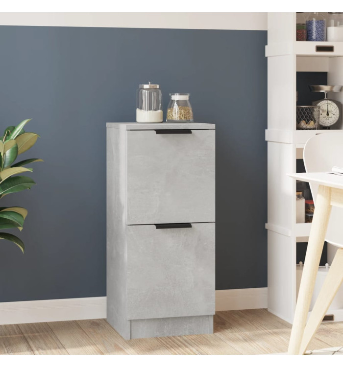 Buffet Gris béton 30x30x70 cm Bois d'ingénierie | Mobilier & Déco