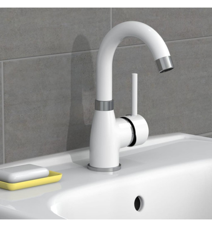 EISL Mitigeur de lavabo FUTURA blanc-chrome | Mobilier & Déco