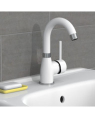 EISL Mitigeur de lavabo FUTURA blanc-chrome | Mobilier & Déco