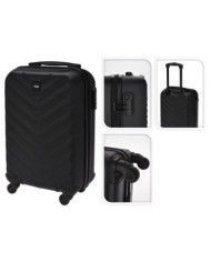 ProWorld Valise design à losanges 28 L noir | Mobilier & Déco