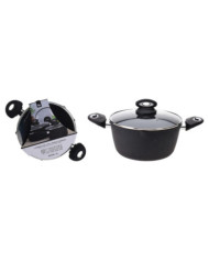 Excellent Houseware Casserole avec couvercle 24 cm Aluminium forgé | Mobilier & Déco