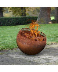 Esschert Design Bol à feu boule moucheté Rouille | Mobilier & Déco