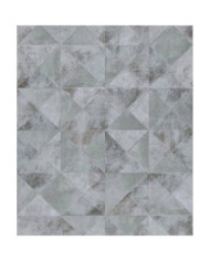 Noordwand Papier peint Topchic Graphic Shapes Facet Gris métallisé | Mobilier & Déco