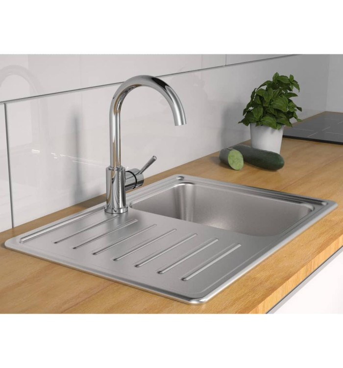 SCHÜTTE Mitigeur d'évier avec bec verseur rond UNICORN chrome | Mobilier & Déco