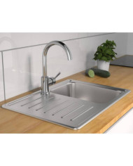 SCHÜTTE Mitigeur d'évier avec bec verseur rond UNICORN chrome | Mobilier & Déco