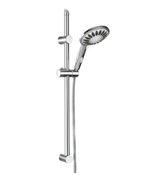 SCHÜTTE Ensemble de barre de douche FLORENZ chrome | Mobilier & Déco