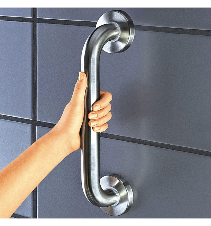 RIDDER Barre d'appui de sécurité 30 cm Inox brossé A00130051 | Mobilier & Déco