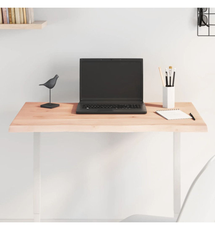 Dessus de table bois chêne massif non traité bordure assortie | Mobilier & Déco